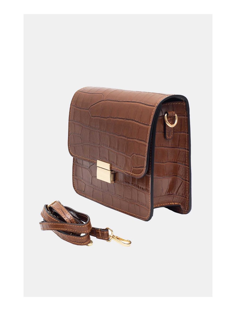 MILENA CROCO-CAMEL TORBA S KROKODILSKIM UZORKOM