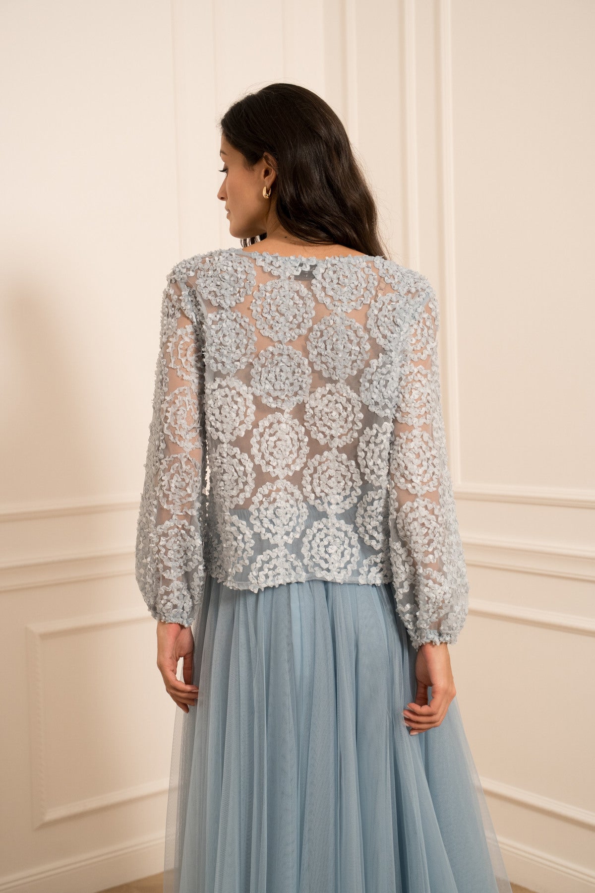 BLUZA ROZETA PLAVA