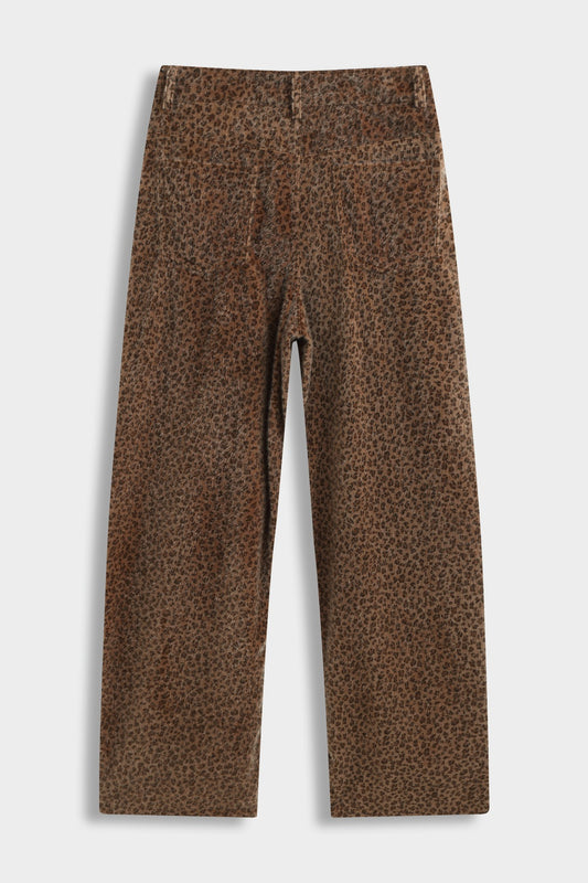 Hlače s leopard uzorkom – Smeđa – leopard