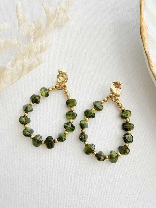 L25GE168 RESIN ZELENE NAUŠNICE