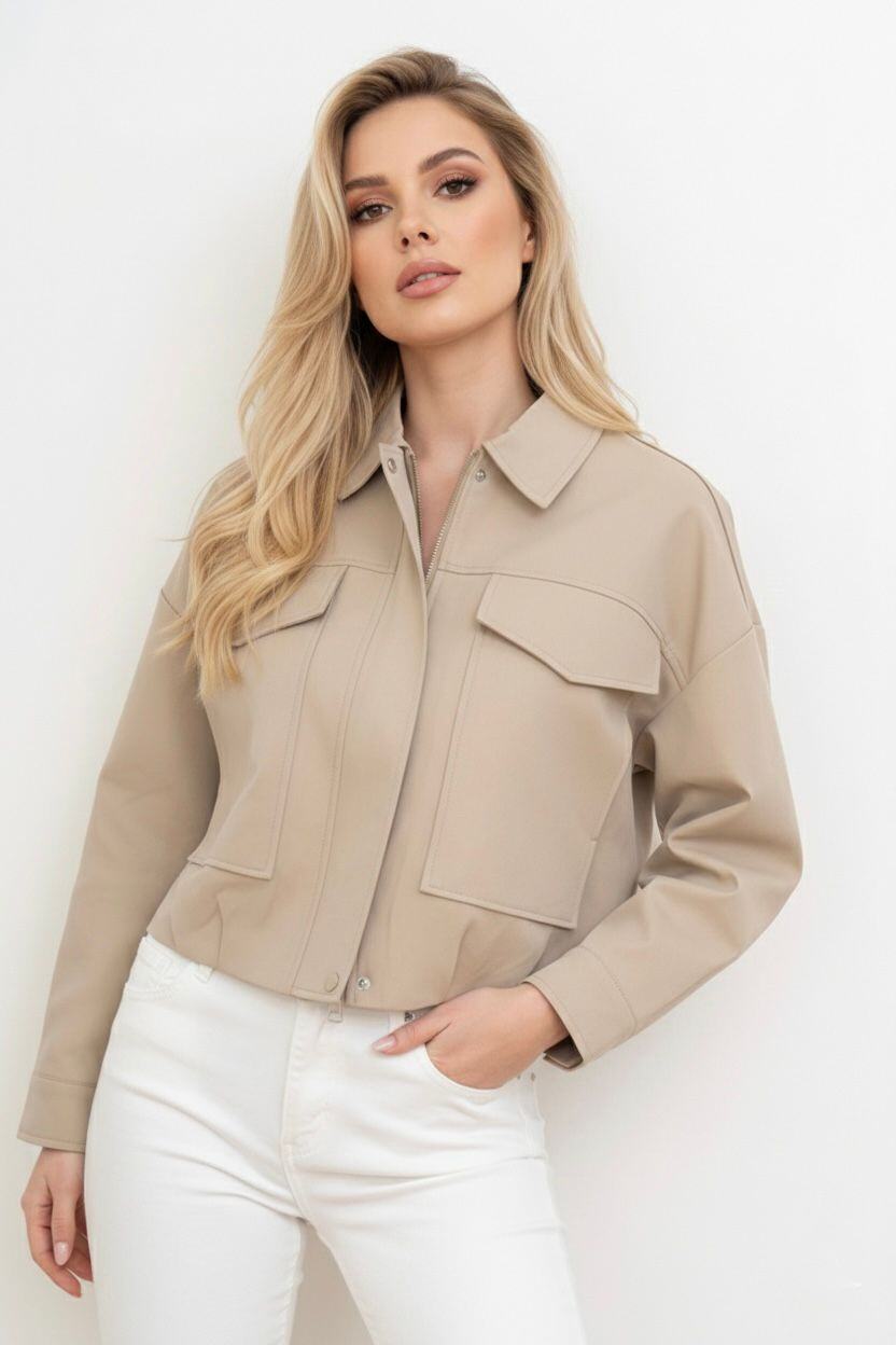 KRATKA JAKNA/TAUPE
