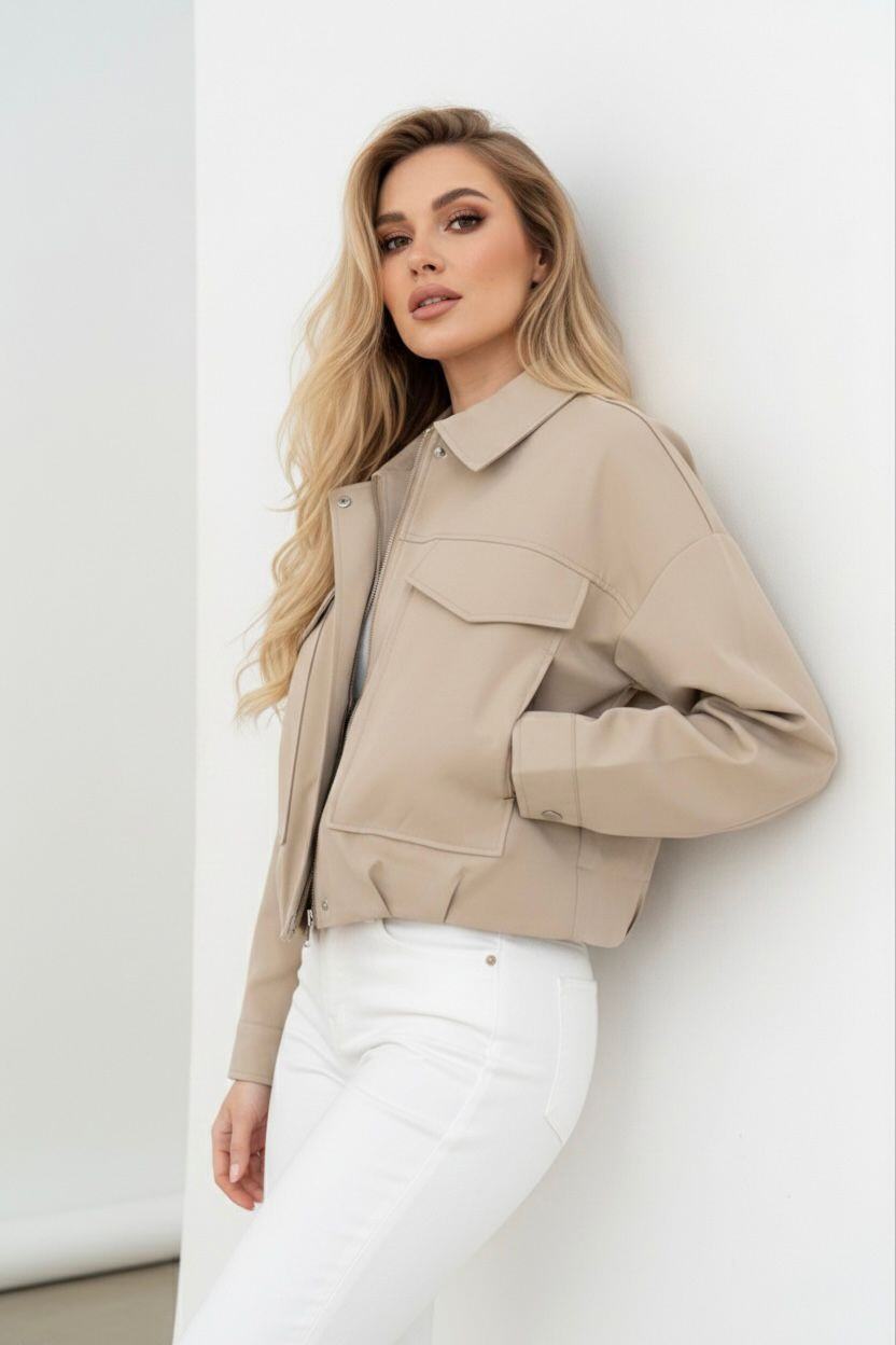 KRATKA JAKNA/TAUPE